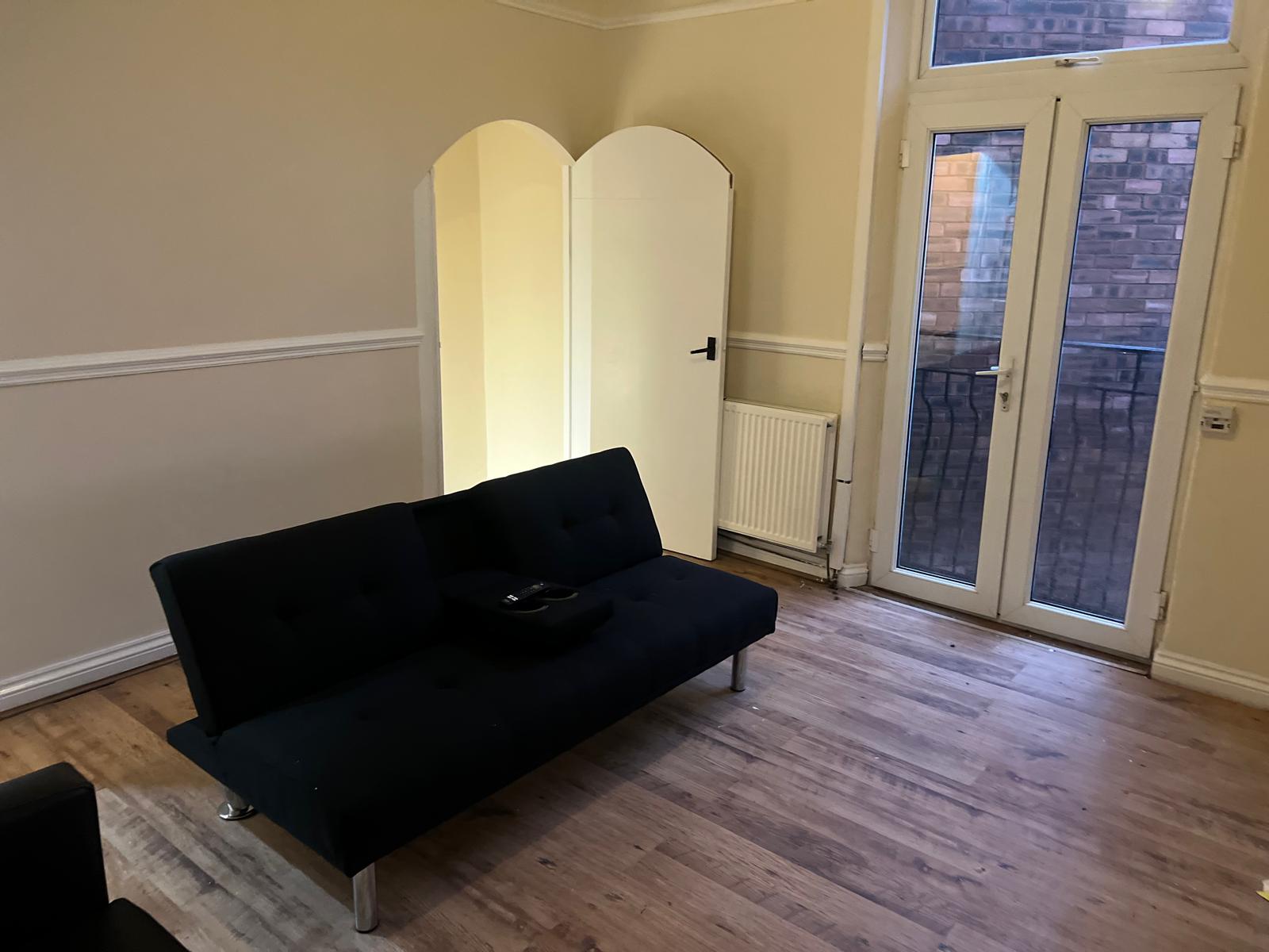 Refurbished rear reception room with garden doors